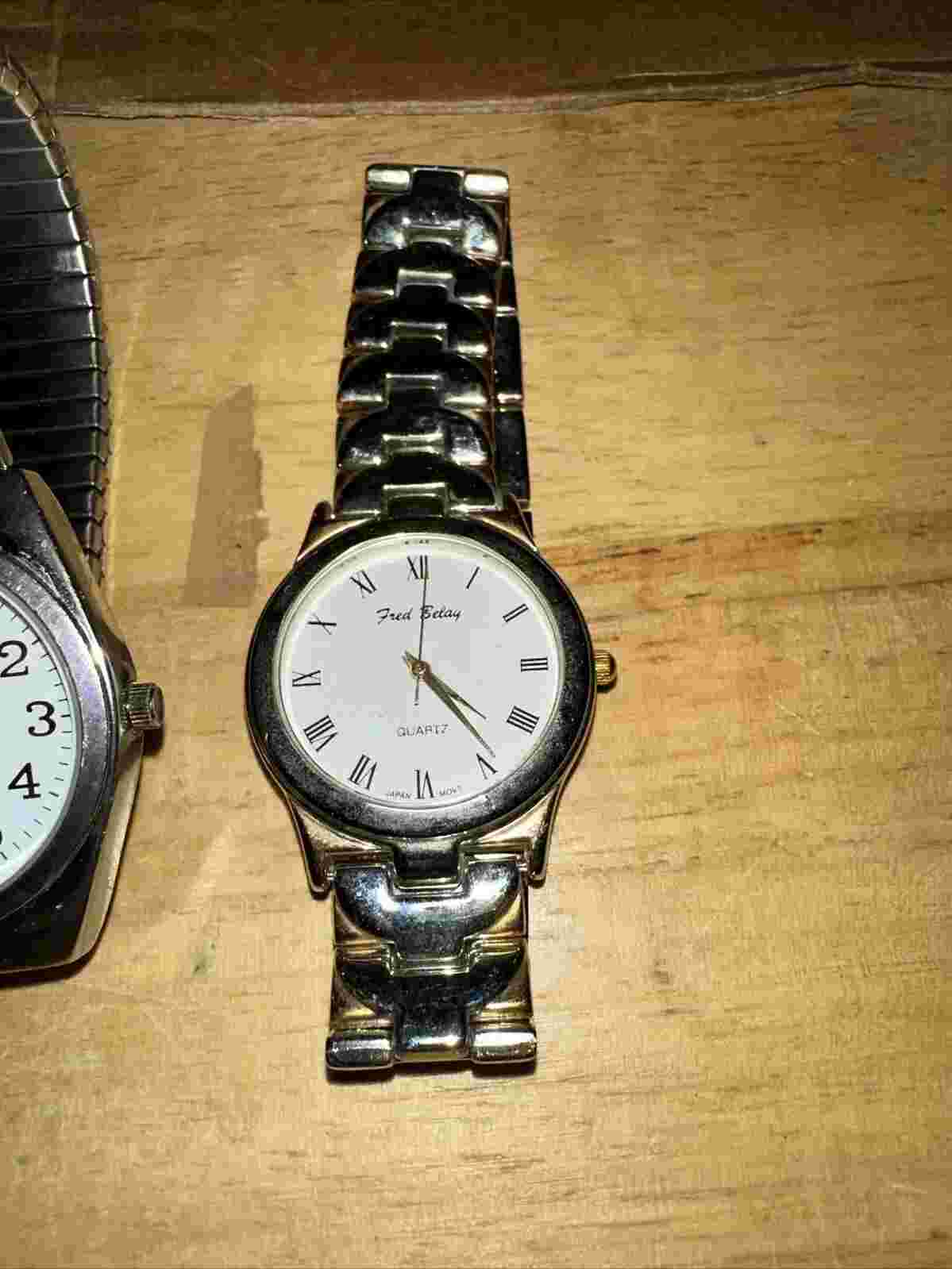 2 Quartz Watches One Is Fred Belay Watch