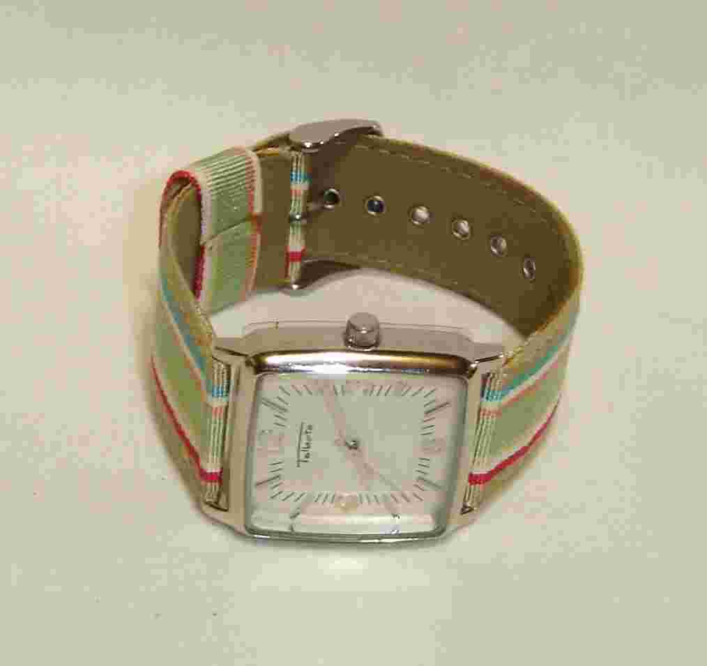 Woman's Talbots Watch Silver Tone / Has A NEW Battery , WORKS Great