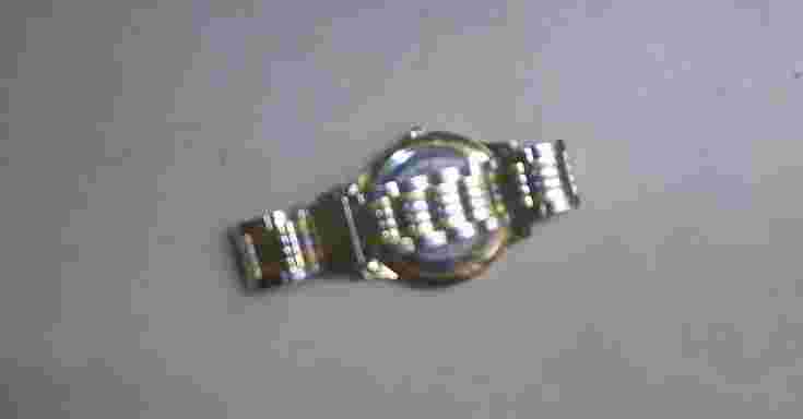 Hugo Max 3 ATM Men’s Watch 18k Gold PL Model 21607 Used