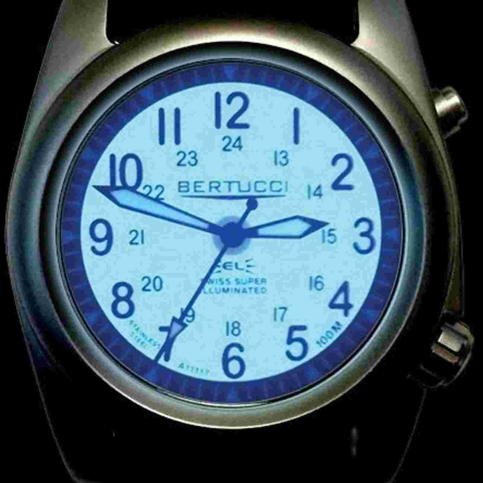 Bertucci A-2SEL Super Illuminated Ghost Gray Black Silver Watch - Brand New