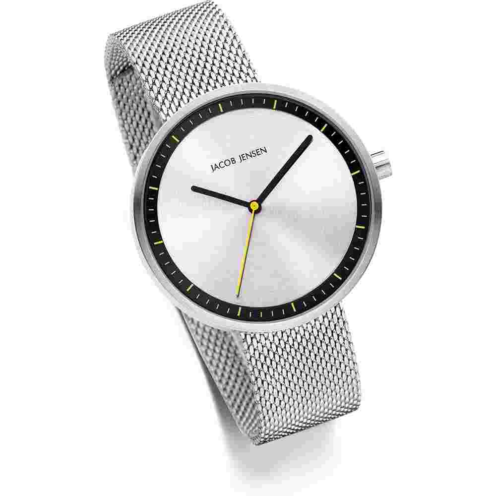Jacob Jensen 287 Strata Ladies Silver Watch with Mesh Steel Strap JJ287