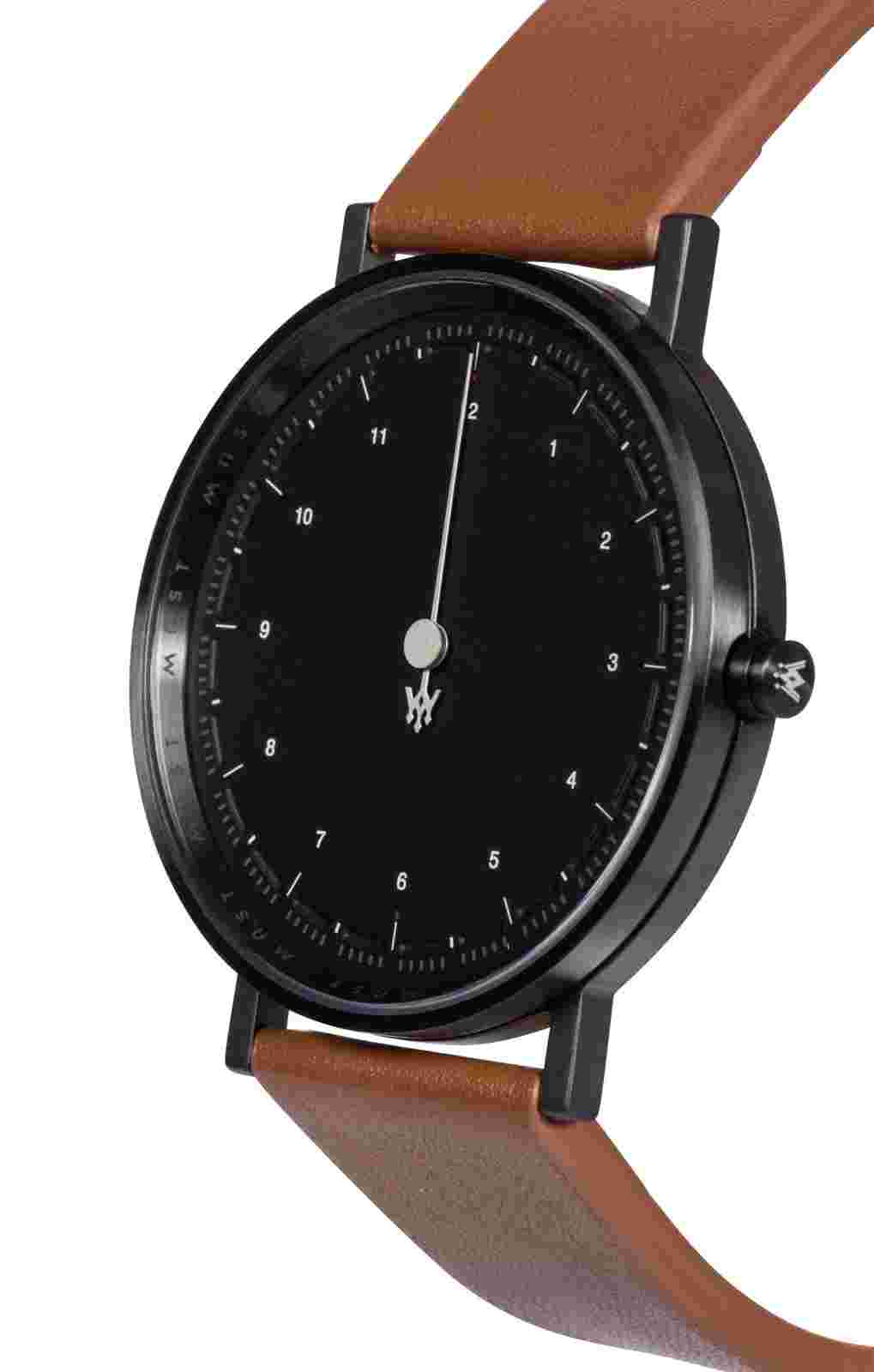 MAST Milano CFO Dark Black BS12-BK505M.BK.09I Man Single-hand Quartz Watch