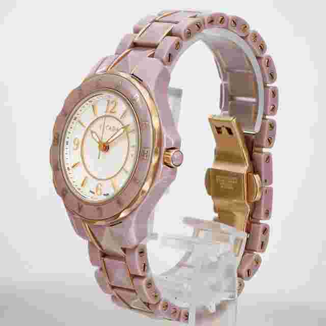 Escada Adriana 38mm Ceramic Steel White Dial Ladies Quartz Watch IWW-E4165022