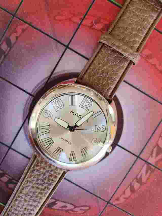 Magna 11186 Analog Roman Japan Mov Electroplated Quartz New Swiss Column Battery