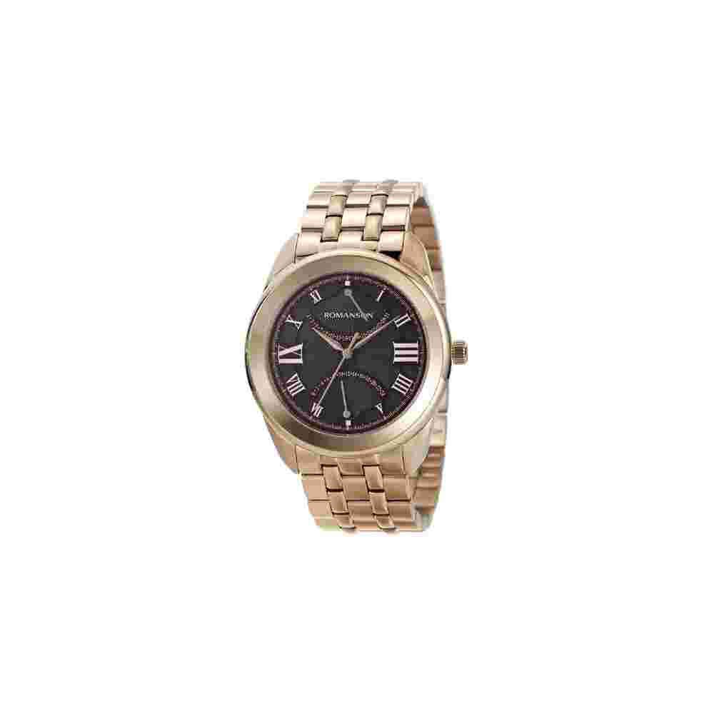 Romanson Classic Men's Watch Stainless Steel Red Gold