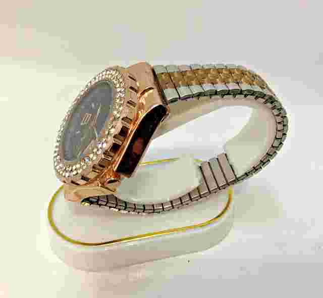 SANTINI WITH CRYSTAL STUDDED BEZEL WRISTWATCH