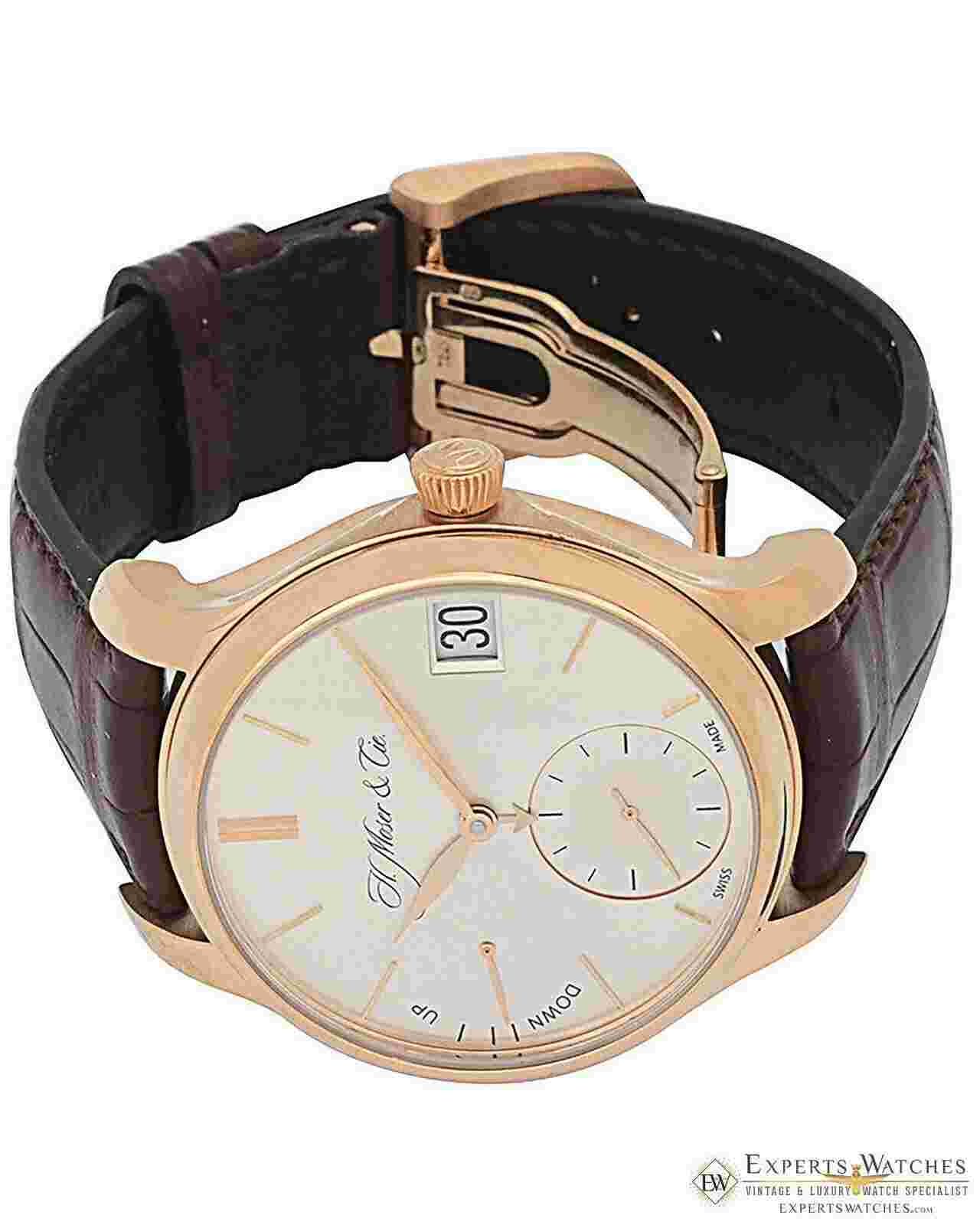 H Moser Cie Endeavour Perpetual Calendar 18K Rose Gold 7 Day Power Watch $60,000