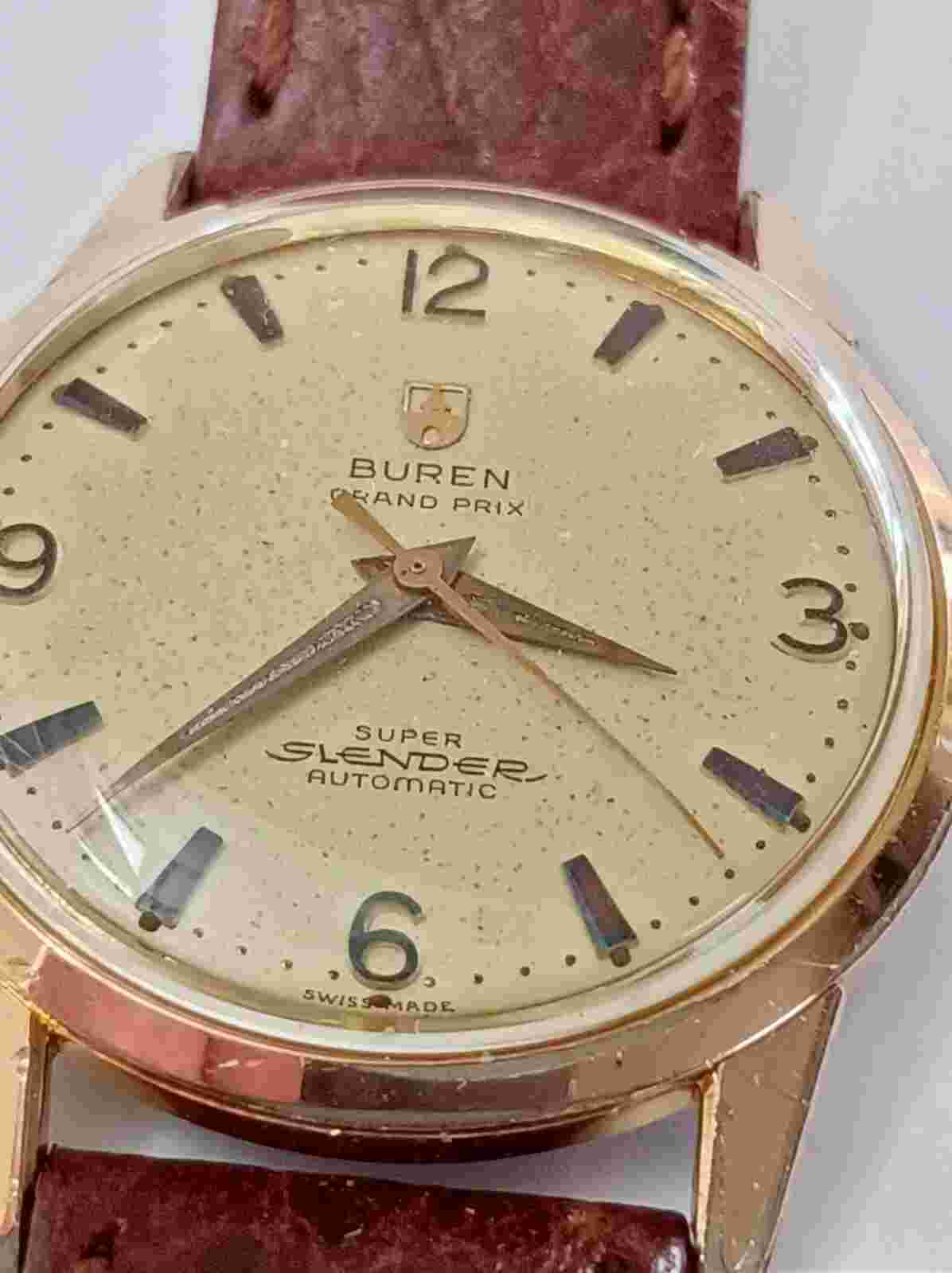 Vintage Buren Grand Prix Super Slender Watch