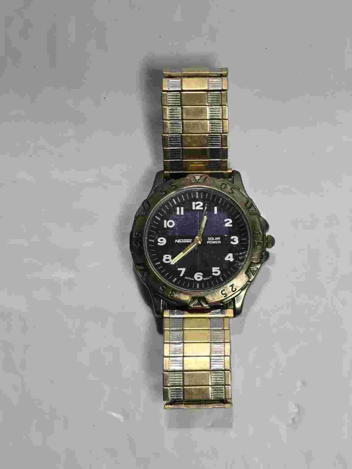 Vintage Nelsonic Solar Power Mens Sport Watch