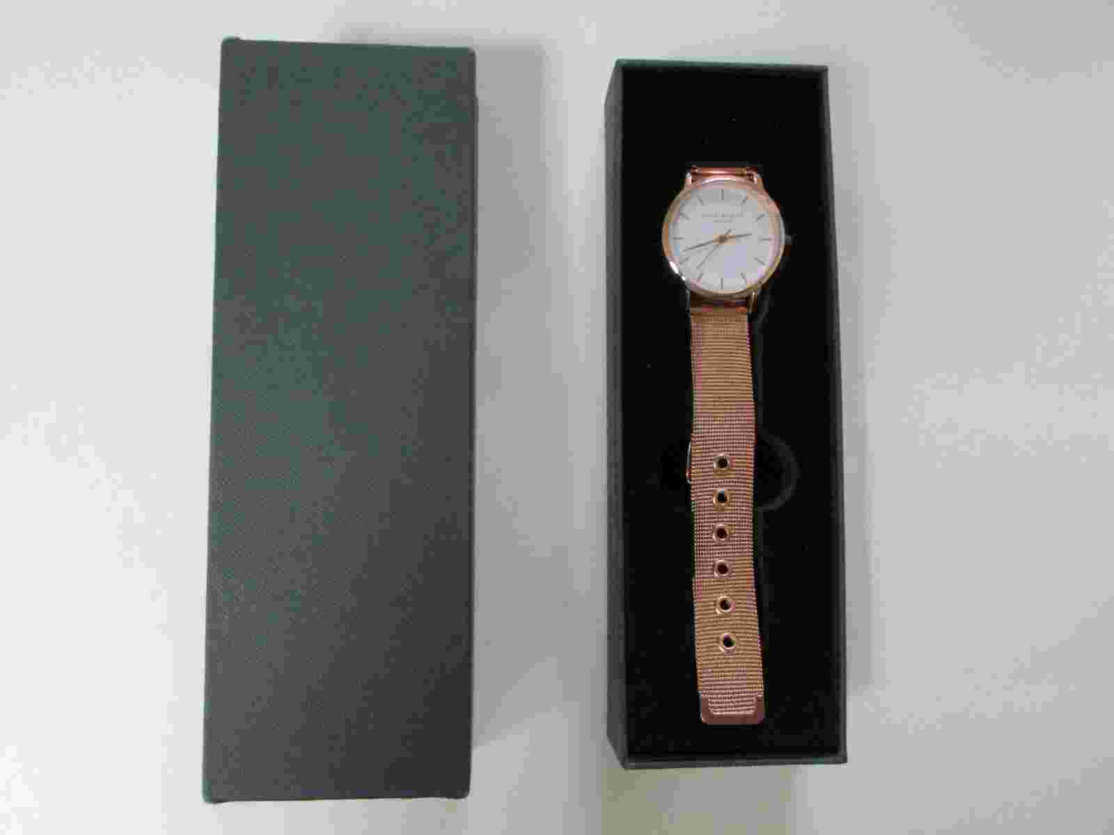 Eddie Borgo Watch Mesh Rose Gold New In Box It Works-New Battery