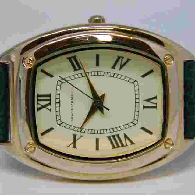 ISAAC MIZRAHI LIVE! IMZ446 Genuine Leather Quartz Women's Watch New Battery