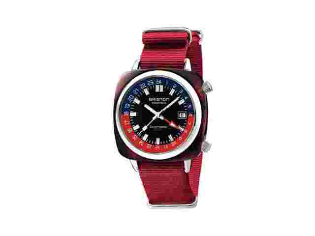 Briston Clubmaster GMT Traveler Automatic Watch Red 42 mm 19842.SA.T.P.NR