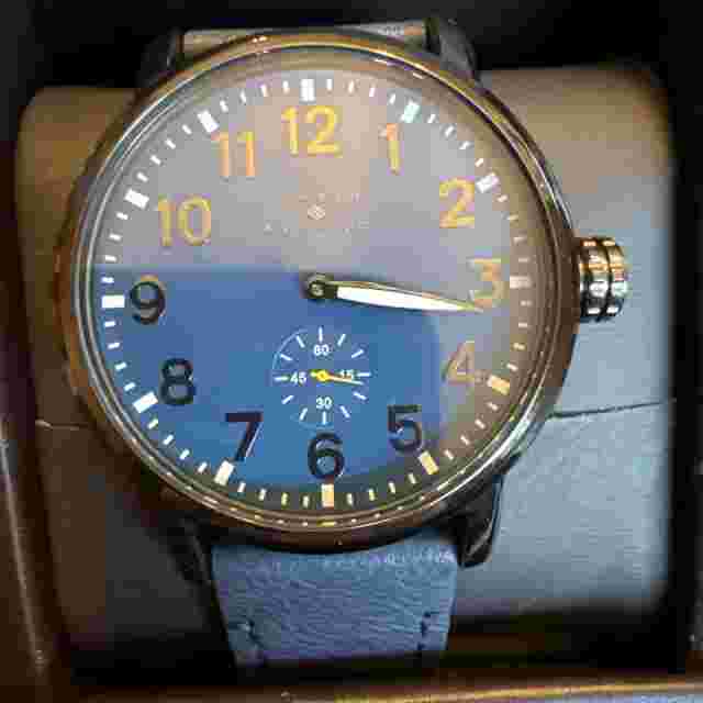 Fashion Wristwatch Blue Leather Watch Joseph Abound Classy
