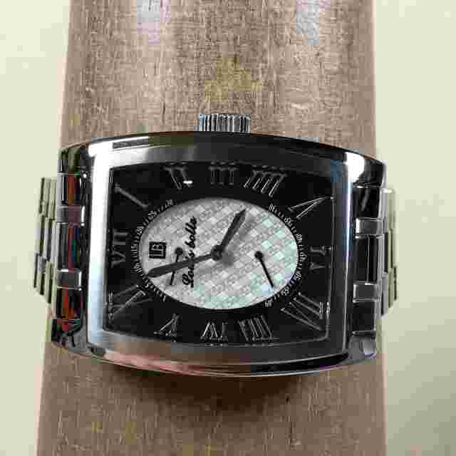 Louis Bolle Men E453M-6021 Formal Silver Tone 36mm Automatic Analog Watch 8 1/4"