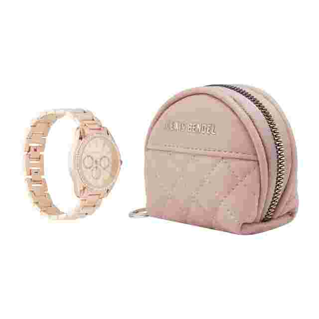 Alexis Bendel Ladies Analog Rosegold Tone Watch 38mm Gift Set