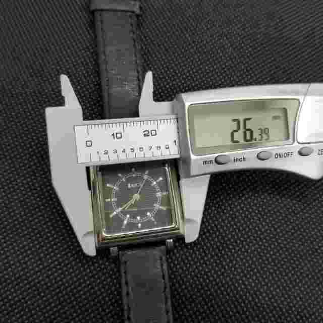 APT 9 Pave Dial Square Silver Tone Ladies Watch Analog Quartz Casual Dress 26mm