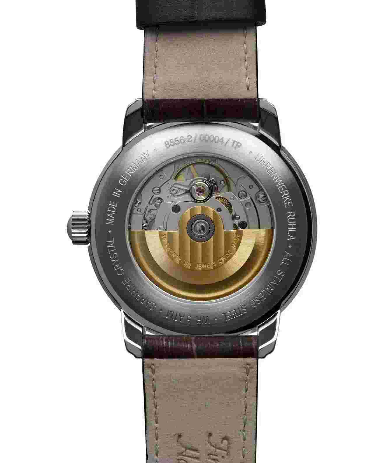 Zeppelin Friedrichshafen Automatic 8556-5 Men's Watch - Gold Dial, Brown Leather