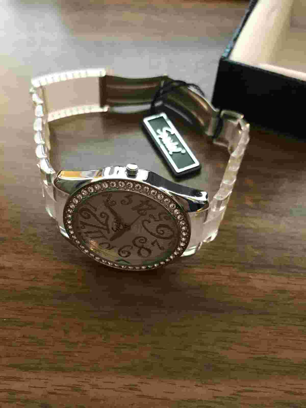 Speidel Quartz Watch With Crystal Bezel NEW