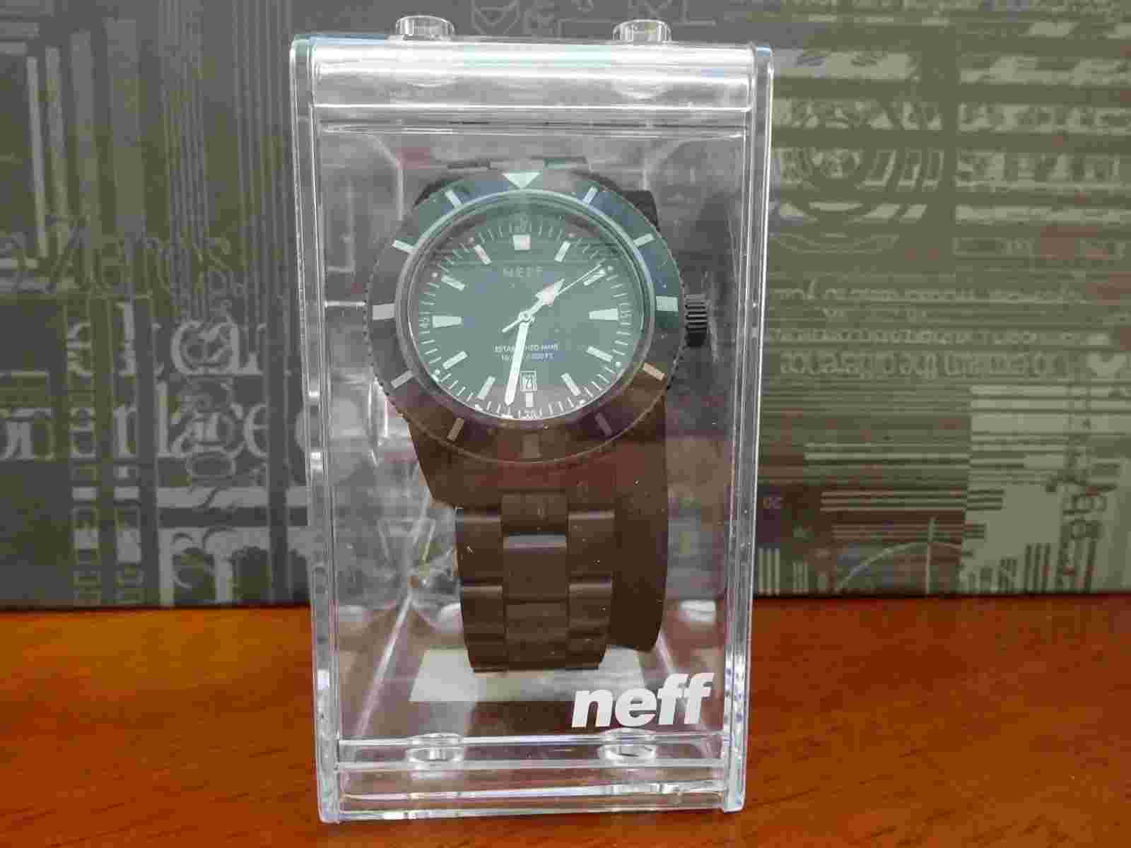 Neff Men's Pretender Watch Black or Silver & Blue NIB