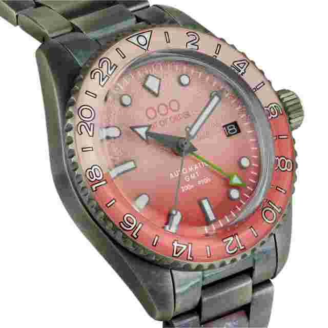 Out Of Order 001-25.PA.BAND Men's Paloma Auto GMT Ultra Distressed Wristwatch
