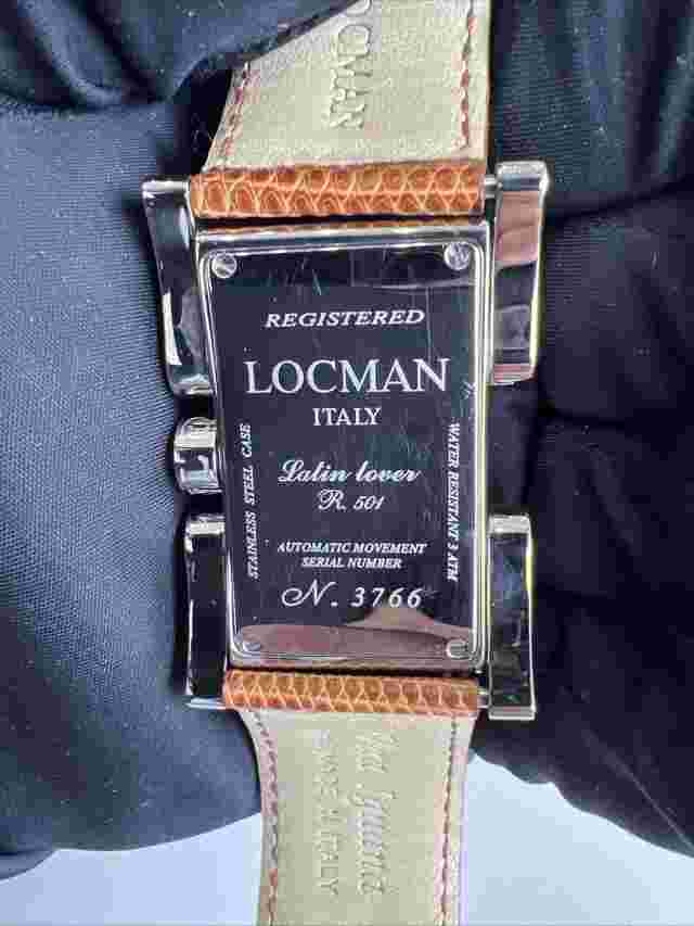 Locman Latin Lover SWISS Mechanical Automatic Mov Watch 32x50mm Ref 501