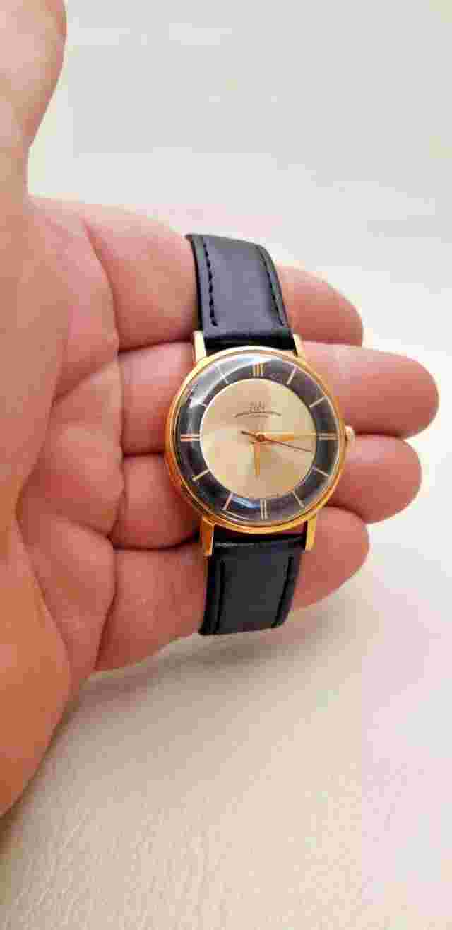 ULTRA RARE LUCH 2209 Two-Tone AU10 USSR Watch 70s