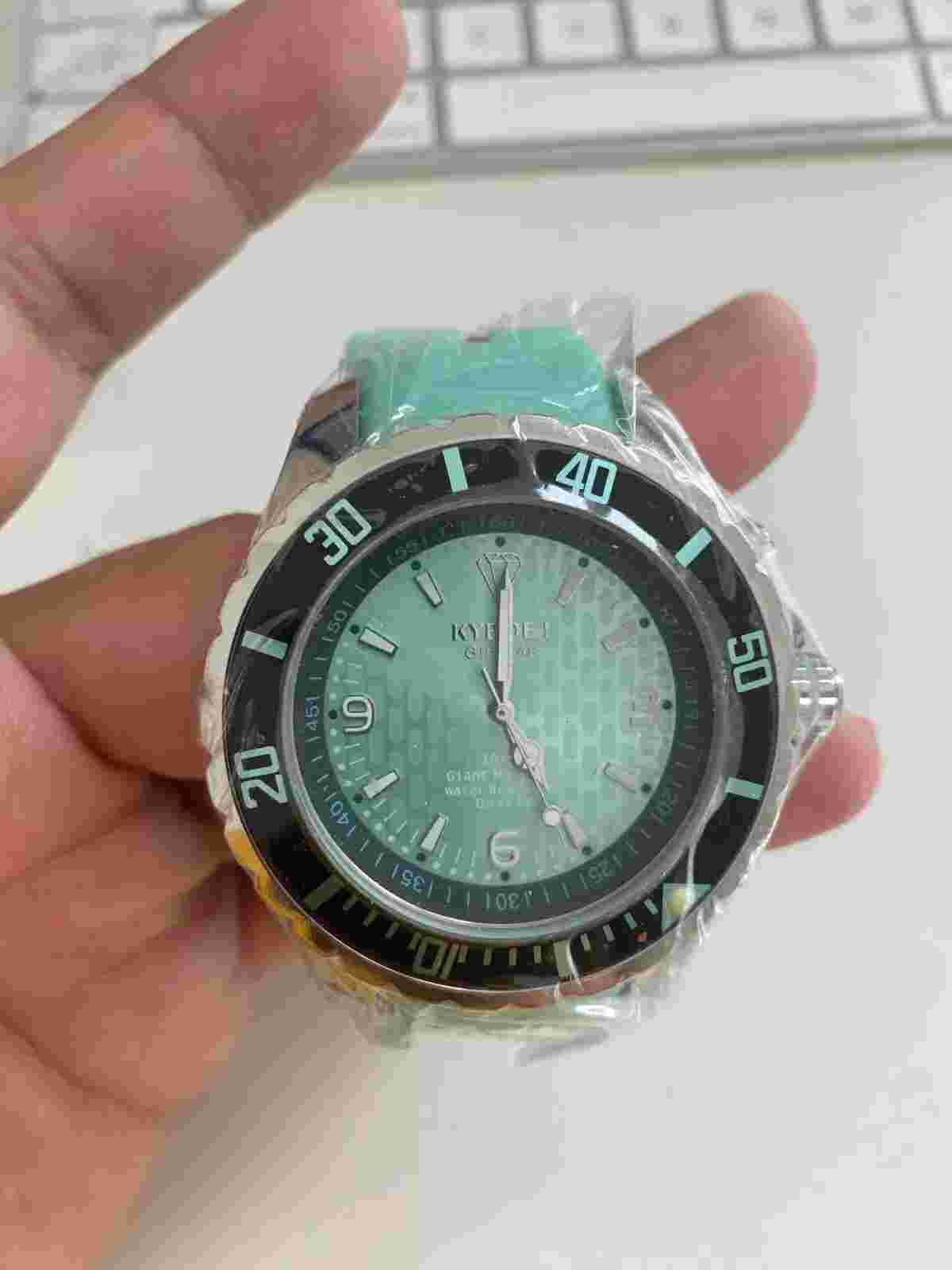 Turquoise / Green KYBOE! 48. Power Japanese mvmt Watch Stainless Steel - NEW