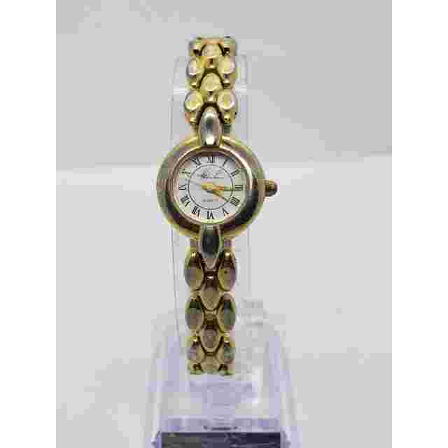 Kathie Lee women's dress watch. 77/5034 753 Small round face with gold accents