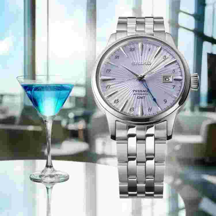 Seiko Watch Presage Cocktail Time GMT Sary241 Men's Silver