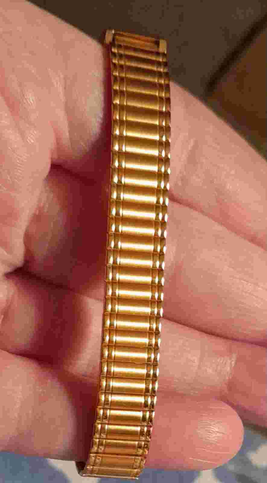 Danbury Mint Birthstone Stretch Band Watch Simulated Rubies, Never Worn
