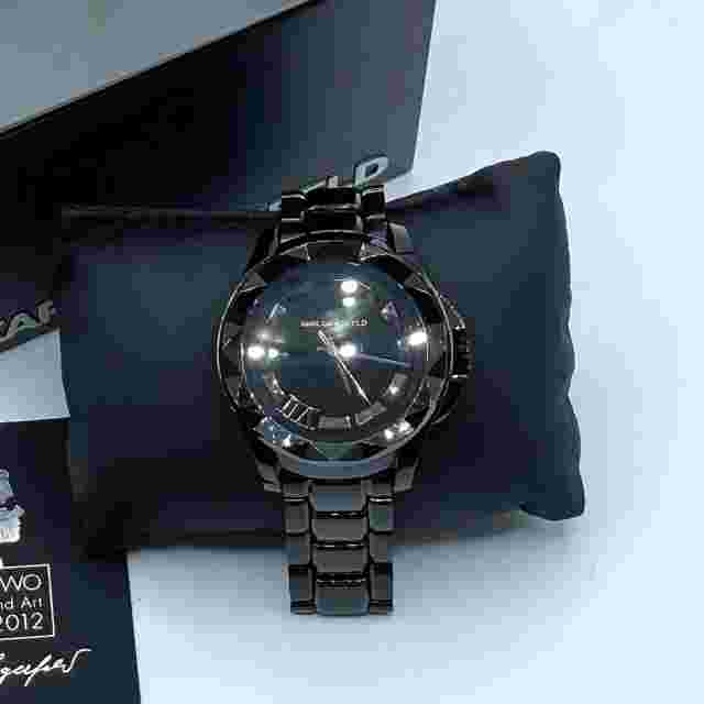NIB Karl Lagerfeld Black Watch First Edition 2012 AMFAR KL1001 Karl 7 RARE