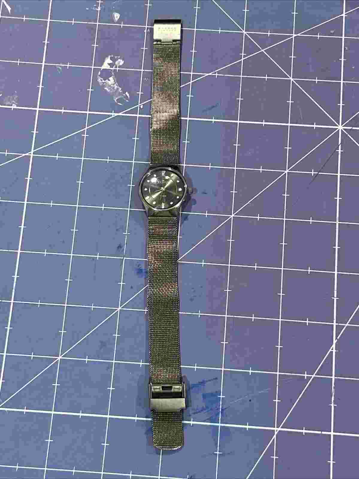 Skagen Denmark Titanium Ladies Quartz Watch,M.M. Strap 8.75 Inches 22 CM G.C.