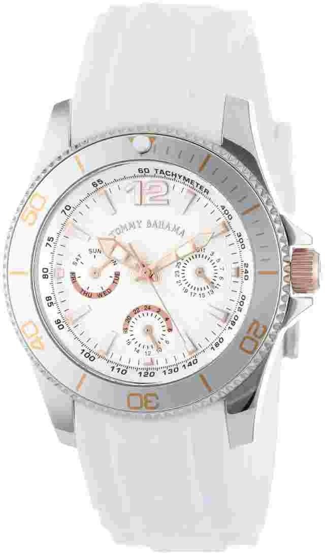 Tommy Bahama TB2145 Riviera Women's Multifunction Watch White Silicone Strap