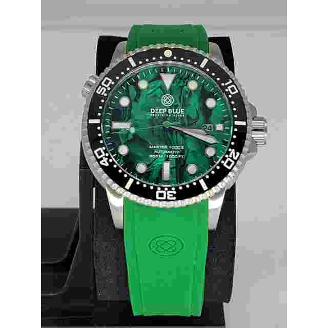 Deep Blue Green Abalone Master 1k Automatic 44mm Diver