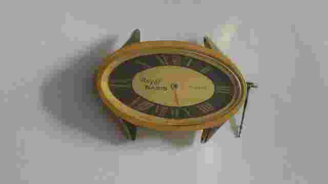 VINTAGE women lady's swiss made BASIS Mega oversized 49,5mm. case ROYAL WATCH EB