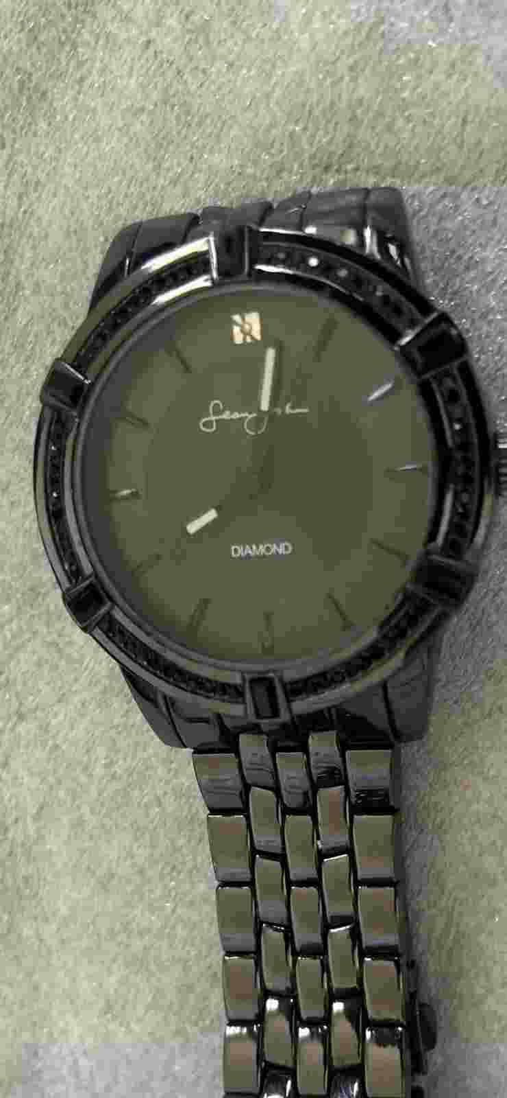 Sean John Diamond Black Watch Men’s