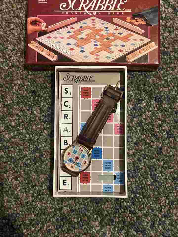 Scrabble Watch Limited Edition Vintage 1994 **May Need Battery