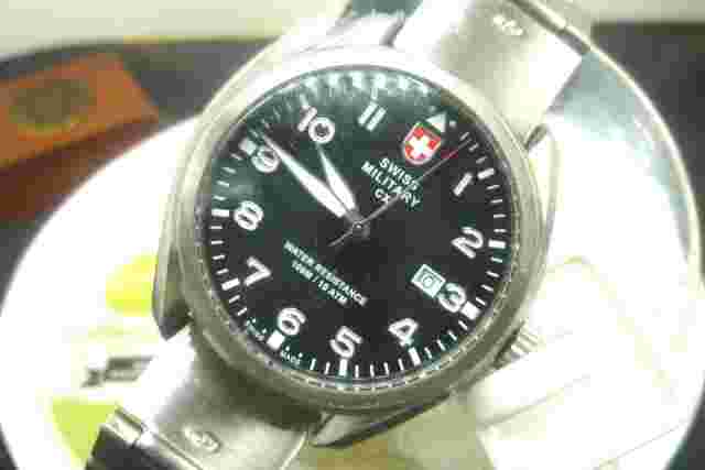 Mens 44.5mm CX Swiss Military MIRAGE Pilot Watch Swiss Quartz  2858 SS 9"