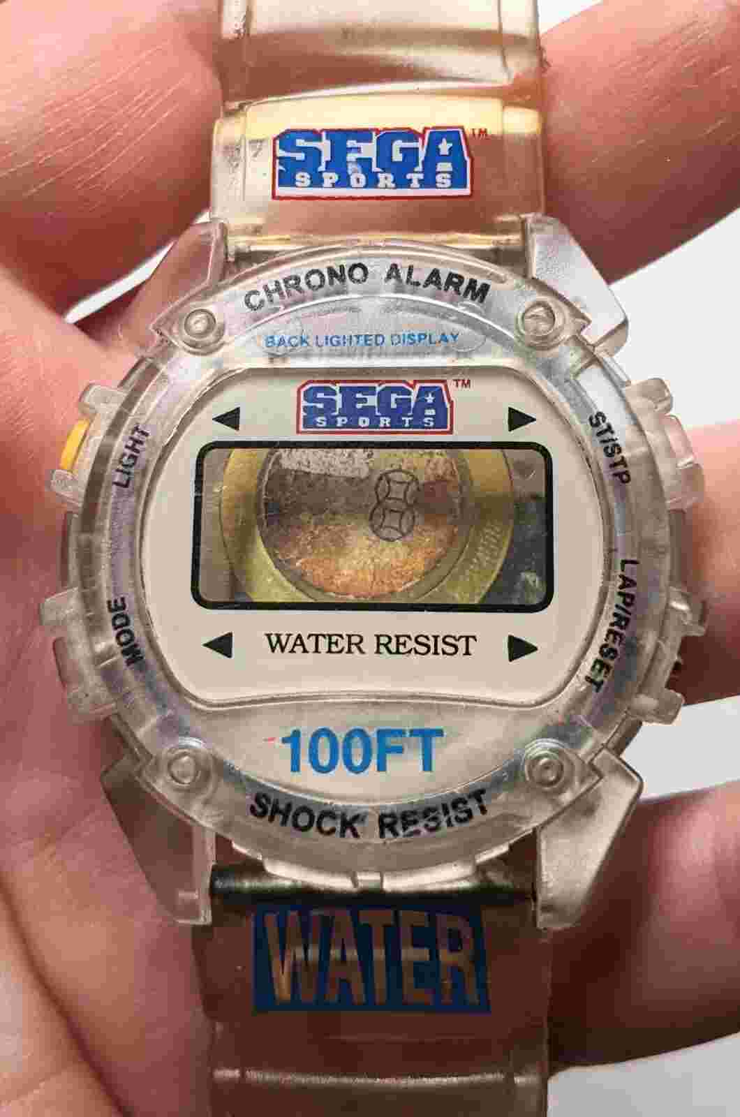 Vintage 1988 SEGA Sports Watch Body for Reuse/Salvage, No Clock Interior