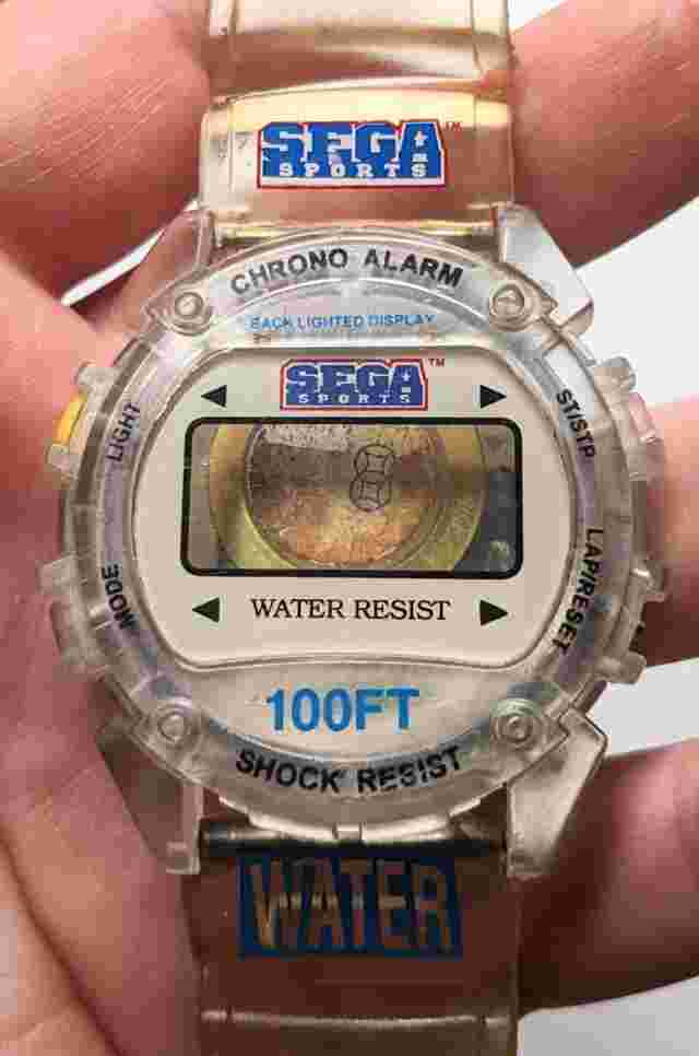 Vintage 1988 SEGA Sports Watch Body for Reuse/Salvage, No Clock Interior