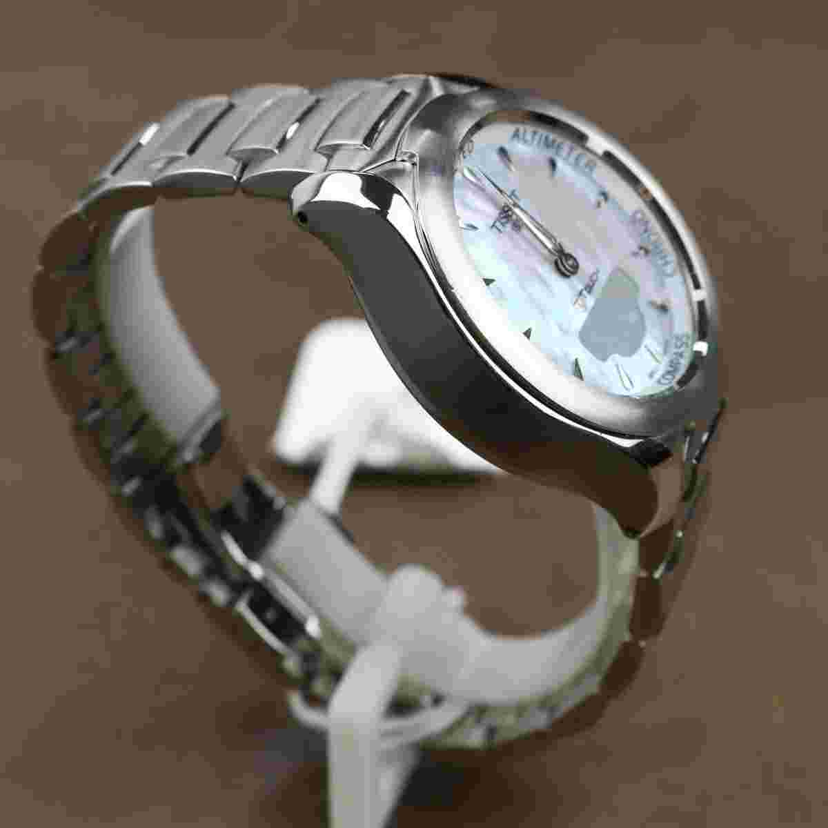 Tissot T-Touch Solar Lady Mother of Pearl Dial Ladies Watch -T075.220.11.101.01