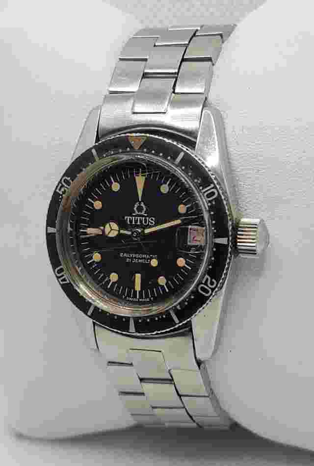 Rare Ladies Titus Calypsomatic Big Crown 7987 Watch G7