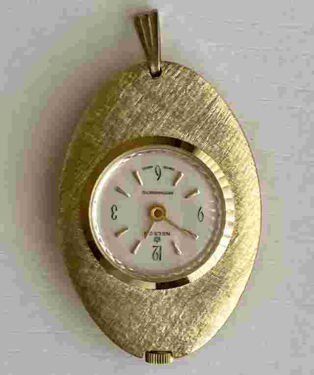 Swiss Made Nelson Vintage Pendant Watch Untested Might Need Batteries