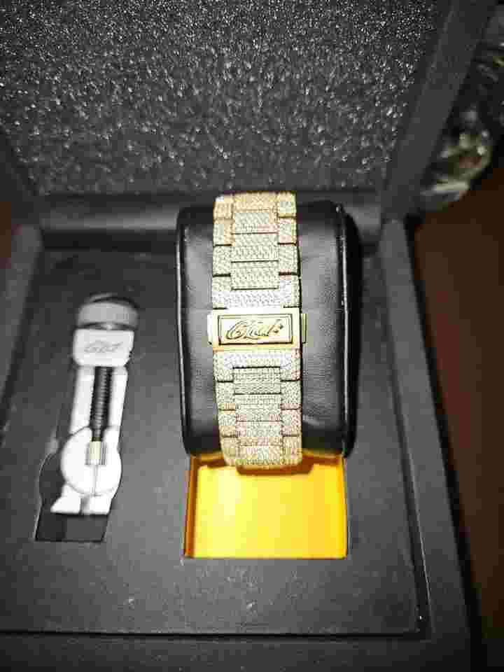 42MM Iced Alpha Era®  Skeleton Gold