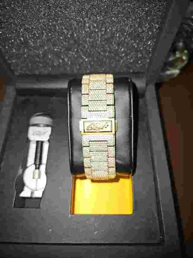 42MM Iced Alpha Era®  Skeleton Gold