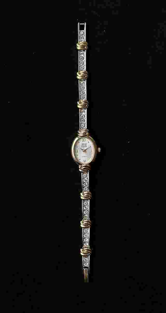 Ladies Nolan Miller Wristwatch Two-Toned Quartz