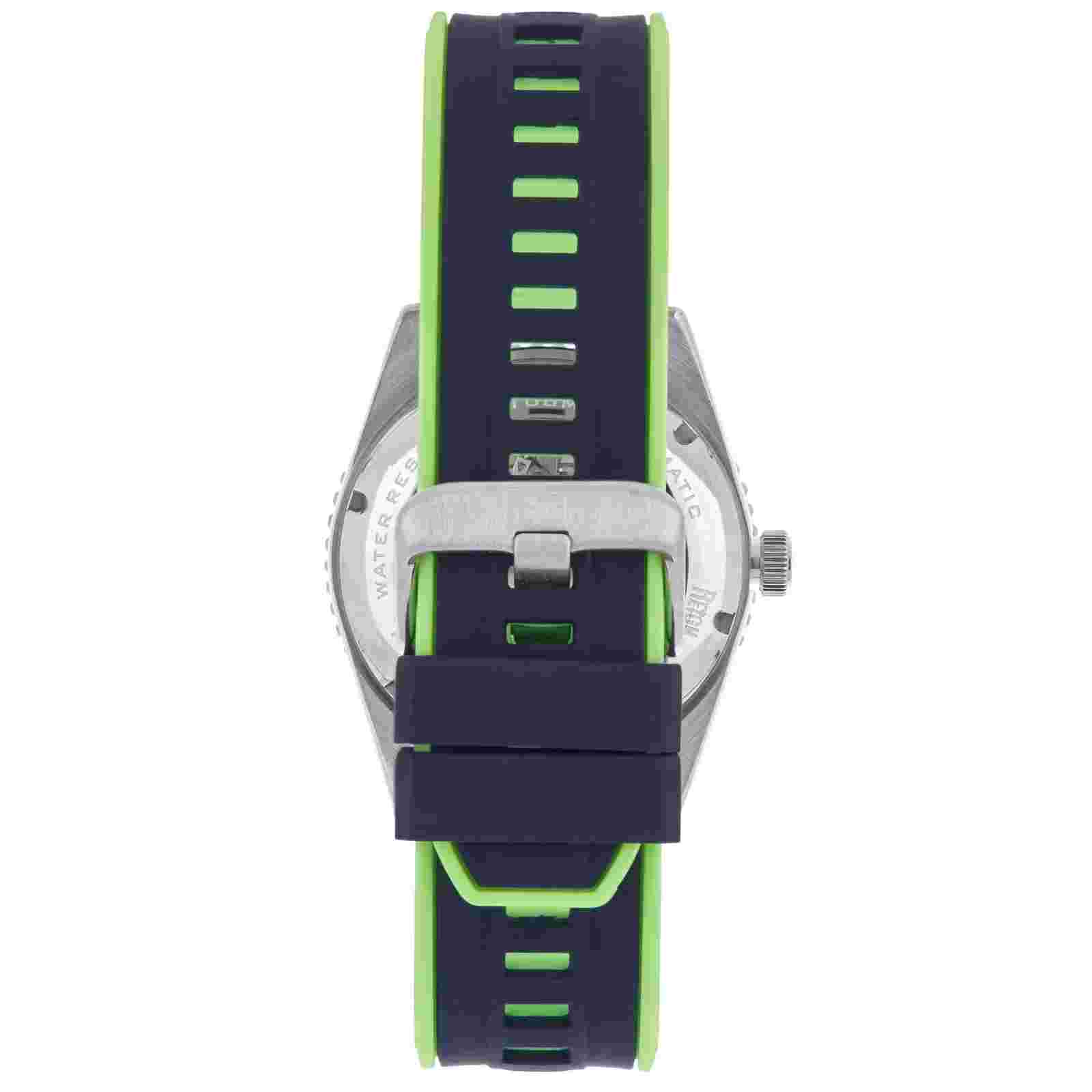 Reign Gage Automatic Watch w/Date - Silver/Black