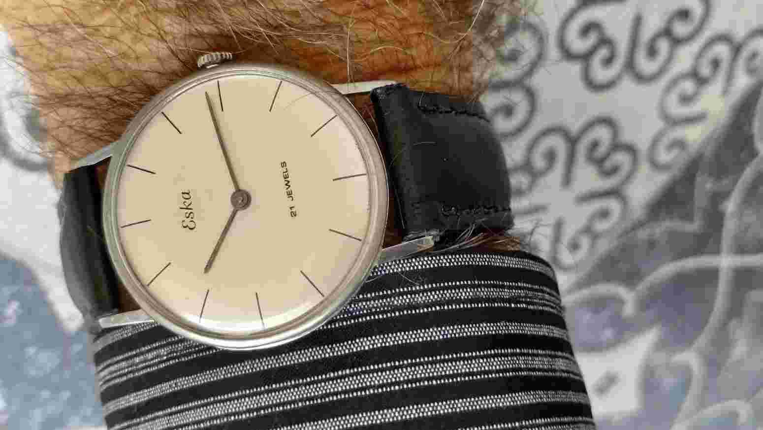 Eska Extra Plano Antigo Villeret 423 Raro Coleção Swiss