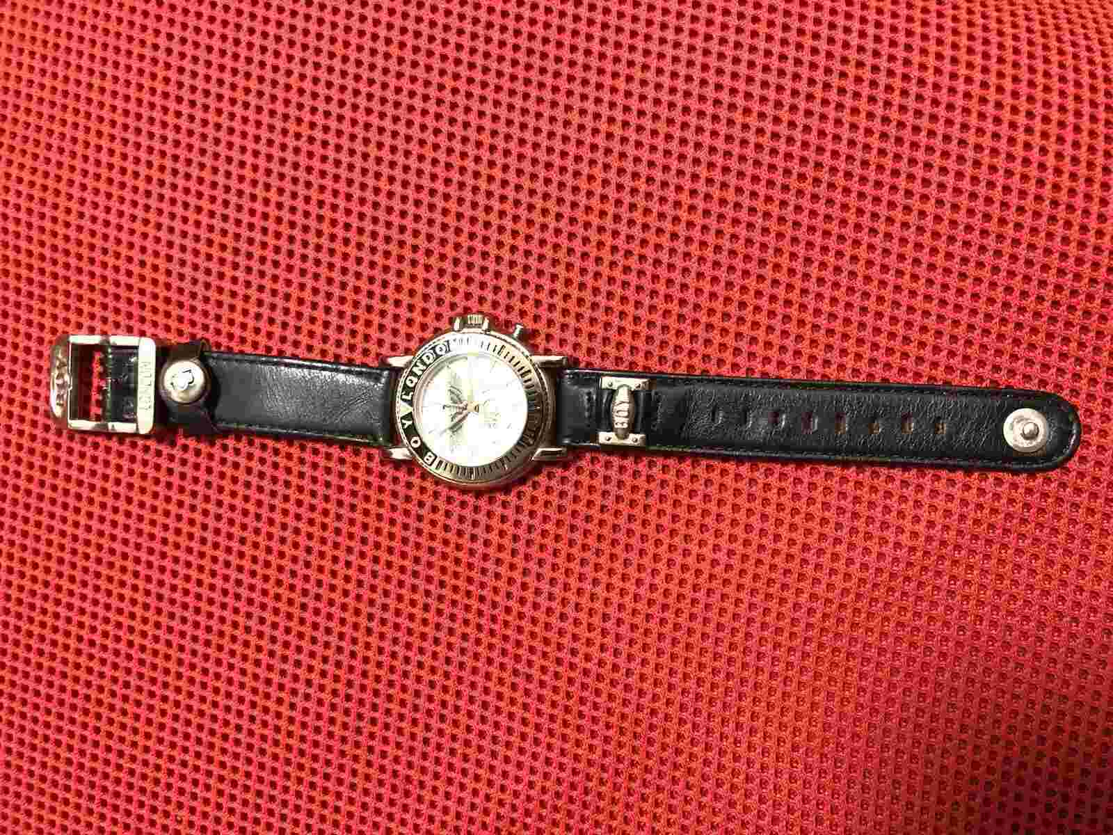 RARE VINTAGE BOY LONDON Quartz Metal  Watch KINGS ROADS {MCMXCIV} 1994