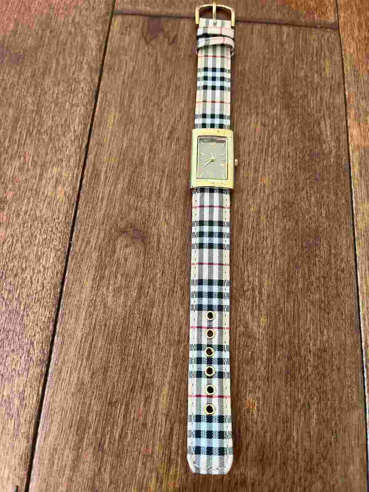 Joan Rivers Classics Collection Watch Plaid Band NOS